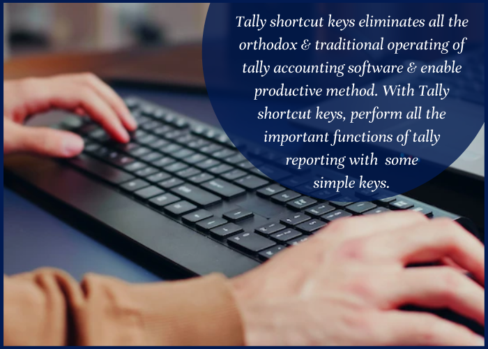 Tally shortcut keys need